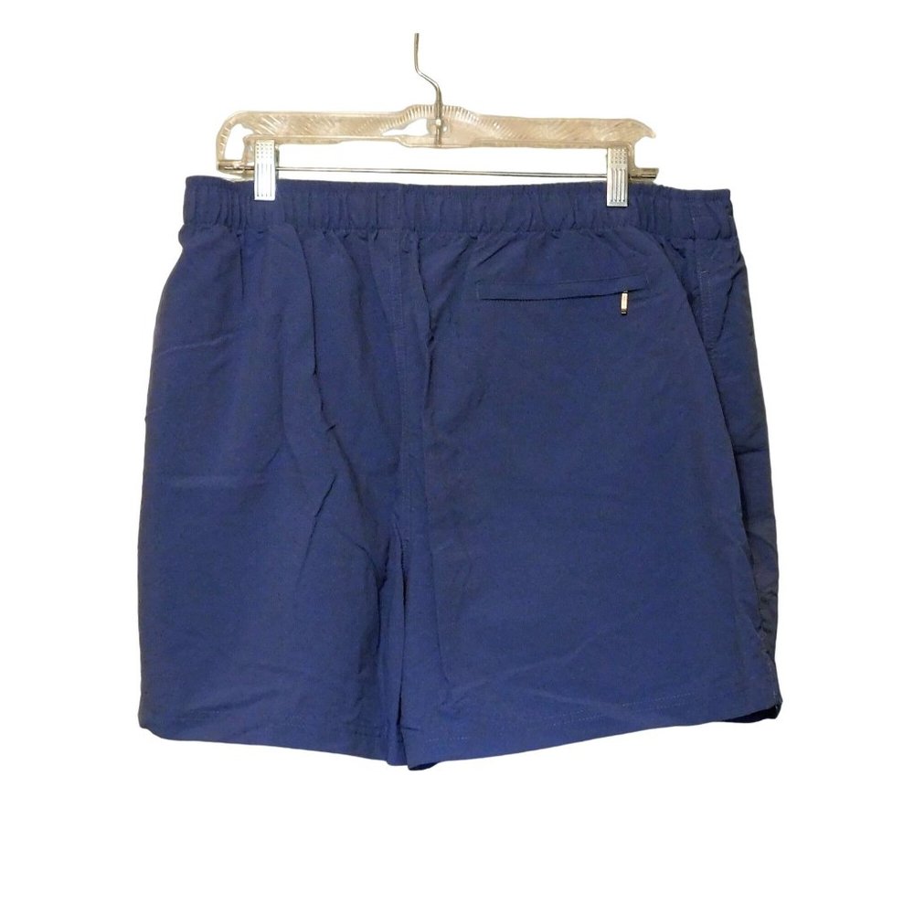 Caribbean Swimwear Shorts Trunks XL Blue Mesh Lining Elastic Waist NEW - Picture 2 of 8